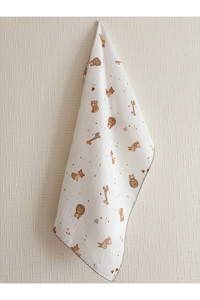 Cloudy Lion 80X90 cm Muslin Blanket - 13 Models, for Baby and Child, Muslin Blanket and Cloth for Newborns