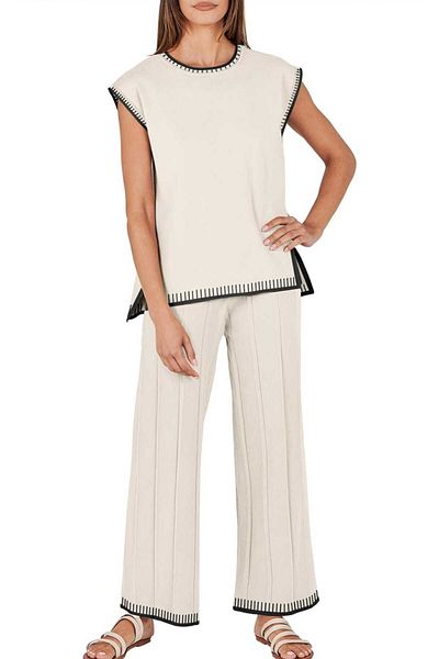 youknitwear you Pina Short Sleeve Knitwear Set
