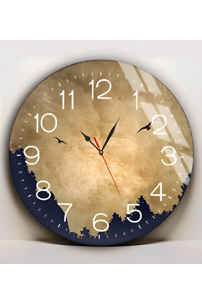 Harika bir ev Hari̇kabi̇rev | Unbreakable Glass (Watch) Dark Blue Gold Abstra...