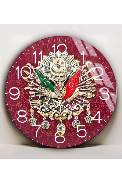 Harikabirev HARİKABİREV | STICLA INESABILĂ (CEAS) CULOARE AURIE MAROON TABLOA...