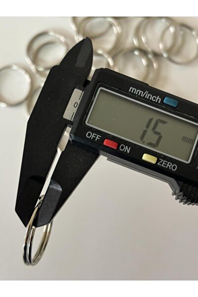 Hedef Bijuteri 2.5cm Çift Sıra Zincirsiz Anahtarlık Halkası (100 Adet)