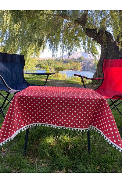 SmY Bag Polka Dot Design Picnic Mat - Duck Small Fabric, Stain Resistant, Care Free