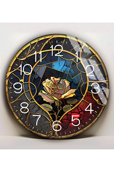 Harika bir ev هاريكابيريف | زجاج غير قابل للكسر (ساعة) أزرق داكن كلاريت أحمر ...