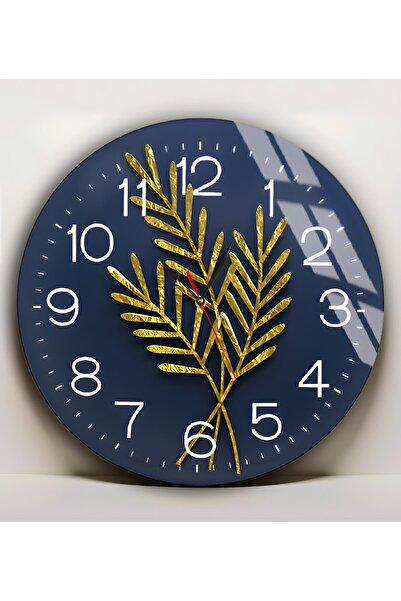 Harika bir ev Hari̇kabi̇rev | Unbreakable Glass (Watch) Dark Blue Gold Abstra...