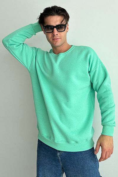 zunop Ανδρικό φούτερ με λαιμόκοψη Oversize