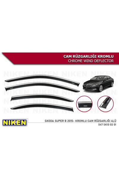 Niken Skoda Superb 2015-2023 Kromlu Cam Rüzgarlığı