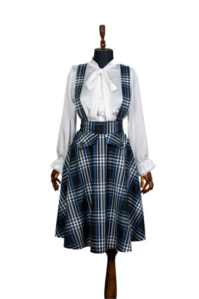 Sihirli Düğmeler Askılı Etek