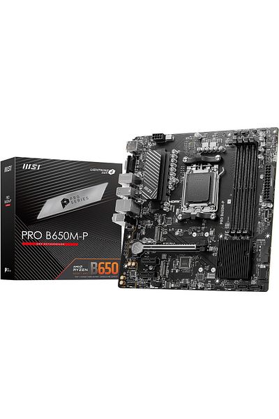 Store Msi Mb Pro B650M-P Am5 Ddr5 6000Mhz(Oc) HDMI Dp Vga 2X M.2 Usb3.2 2.5g Lan Matx