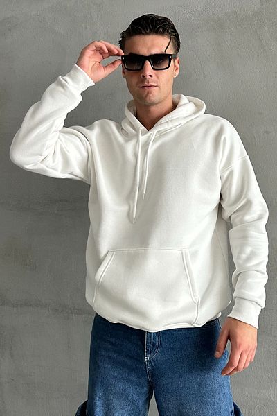 zunop Ανδρικό φούτερ με κουκούλα Oversize