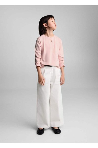 MANGO Kids Langärmliges Baumwoll-T-Shirt
