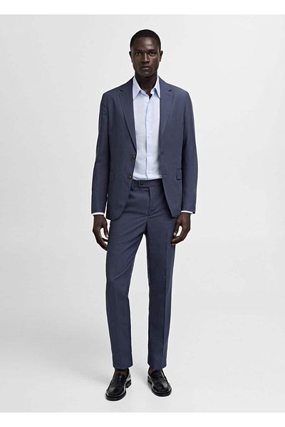 MANGO Man Pohodlné kalhoty slim Fit ze strečové tkaniny