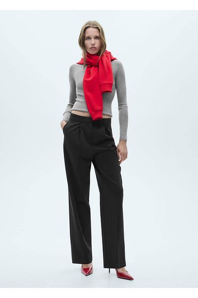 MANGO Woman Ribbed Knitwear Sweater
