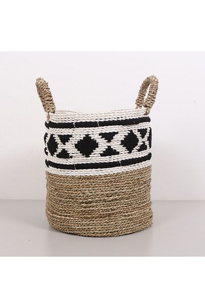 Mylamp Pamukkale Banana Coș Mic Rotund Lucrat Manual 31x32x40 cm