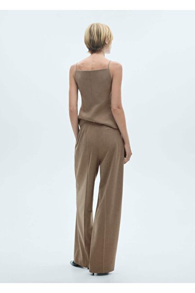MANGO Woman Yünlü takım elbise pantolonu