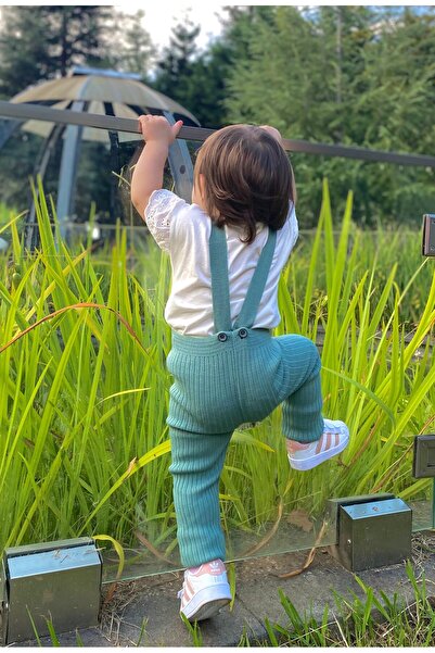 Babily Flexible Unisex Knitwear Salopet - Cross Strap Baby Shoes