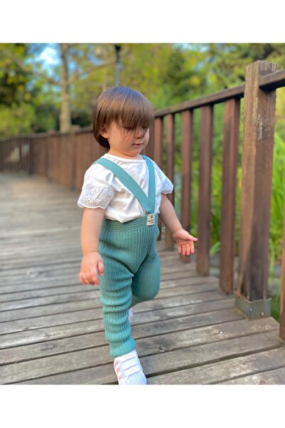 Babily Flexible Unisex Knitwear Salopet - Cross Strap Baby Shoes