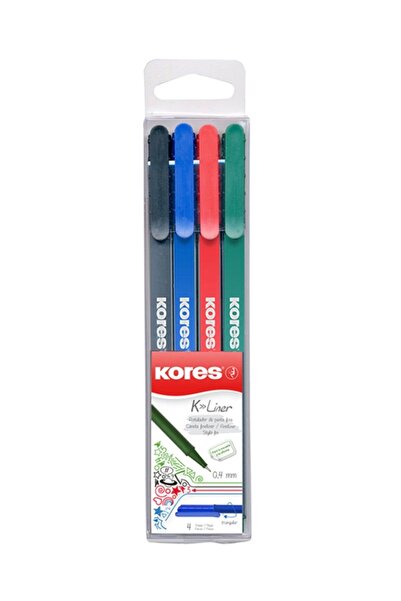 kores K-liner Set 4lü Fineliner Kalem