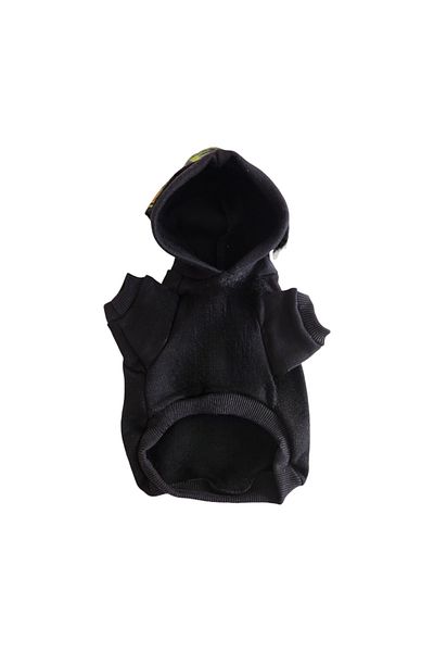 atelyu Cat Dog Suit Fleece Black Sweatshirt