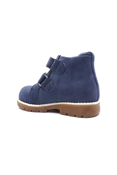 WSTARK Hakiki Deri İçi İnce Kürklü Çiçekli İlk Adım Ayakkabısı Bebek Bot