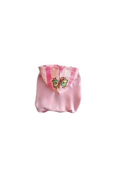 atelyu Cat Dog Outfit Hooded Pink Tshirt