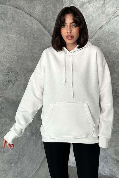 zunop Γυναικείο φούτερ Oversize με κουκούλα