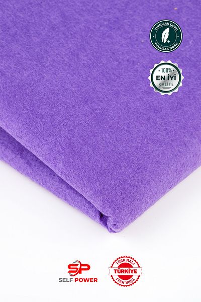 Self Power Purple Thin Felt Fabric - 1 Meter 100X100 cm Colored Soft Meter Felt