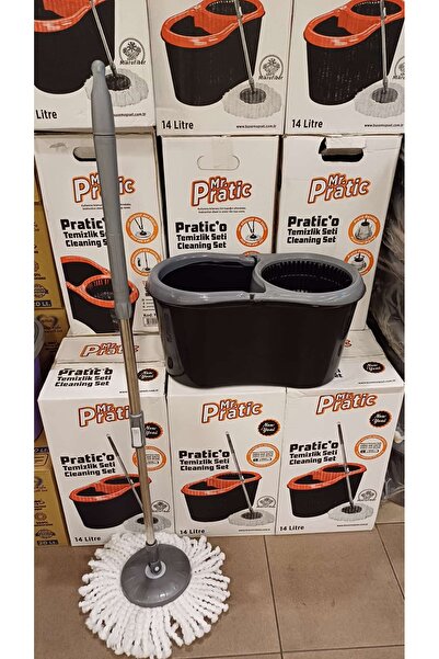 VİZYON Mr Pratıc Döner. Başlıklı Sıkmalı Teleskopik Mop Temizlik Kovası Temiz...