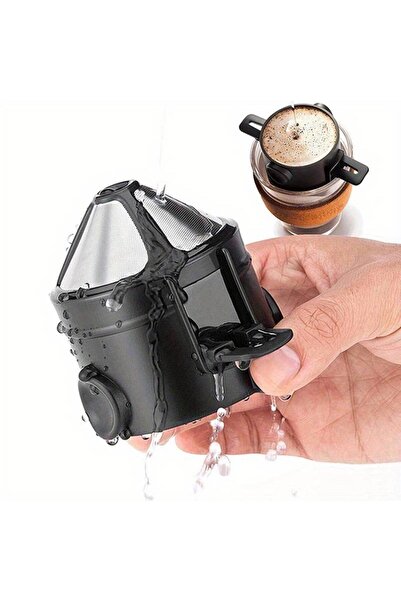 BGSignature Taşınabilir Paslanmaz Çelik Kahve Demleme Aparatı - Filtre Kahve İçin Portatif ve Kolay Kullanım