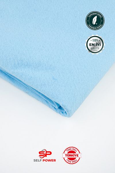 Self Power Baby Blue Thin Felt 100X100 cm Colored Activity Meter Felt