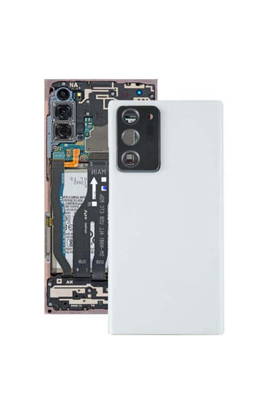 indirimplus Samsung Galaxy Note 20 Ultra (Beyaz) Kamera Lens Kapaklı Arka Kap...