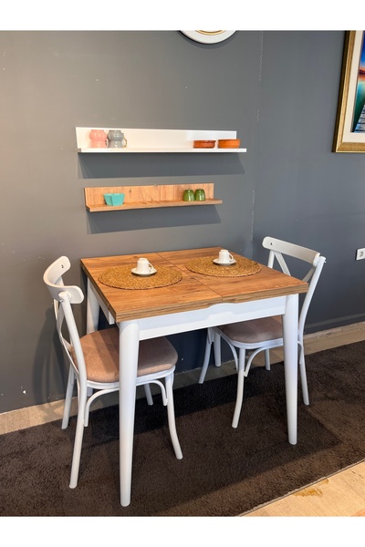 VOGUE TASARIM VE AKSESUAR 75/80 Açılabilen Katlanabilen Küçük Yemek Mutfak Ve Balkon Masası