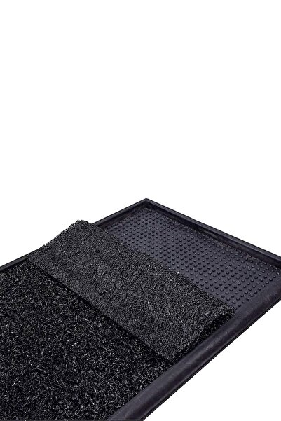 ÇAPAEV Dezenfektan Havuzlu Kauçuk Hijyen Paspas - Siyah - 45 Cm X 70 Cm