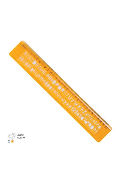 Ark RİO Yazi / Harf Şablonu 30 Cm 8mm 1 Adet