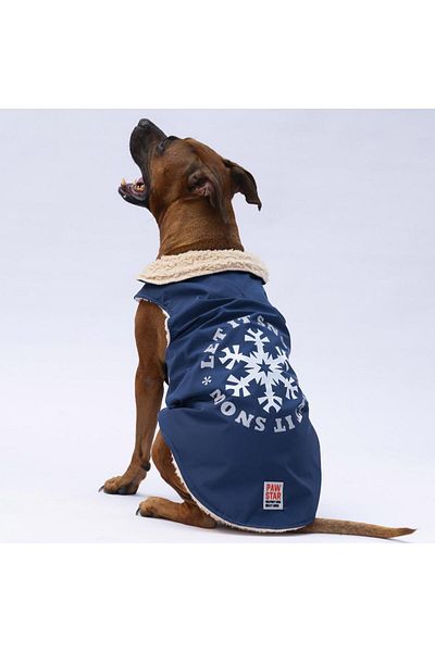 Pawstar Navy Blue Yukon Large Breed Dog Vest Dog Outfit Dog Raincoat