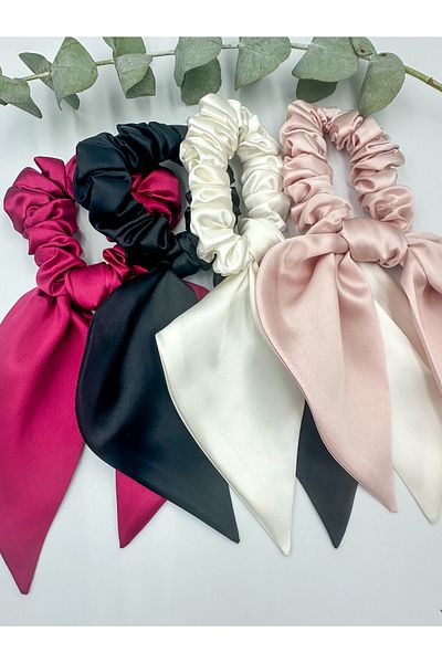 ICON SILK Cataramă cu fundă din mătase 100% pură (negru)
