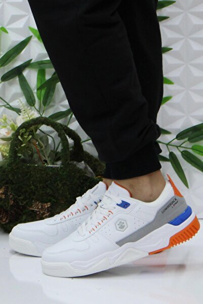 lumberjack Bavıara Beyaz Turuncu Rahat Orijinal Ürün Sneaker Erkek Ayakkabı