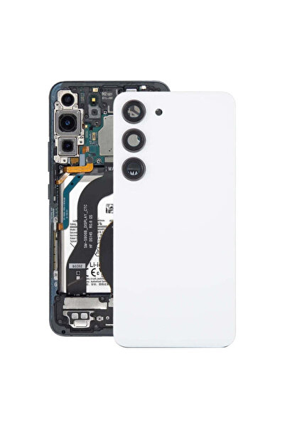 indirimplus Samsung Galaxy S23 SM-S911B  Cam Arka Kapak Pil Kapağı, Kamera Le...