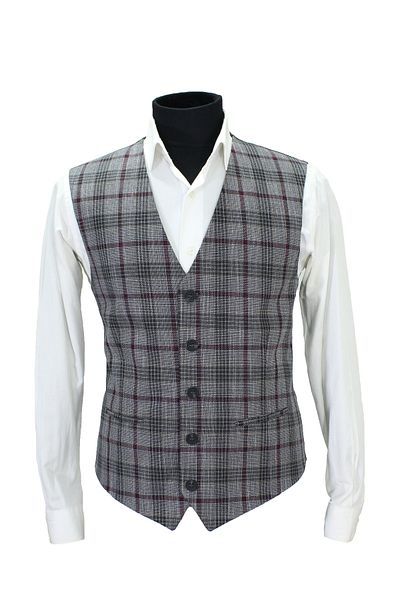 MENTOR REGALO ΑΝΔΡΙΚΟ ΓΙΛΕΚΟ V-NECK ΓΚΡΙ ΚΑΡΟ 50680