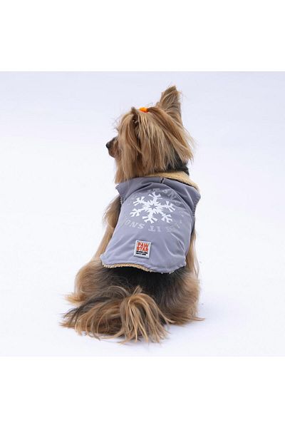 Pawstar Gray Yukon Vest Dog Vest Dog Outfit Dog Raincoat
