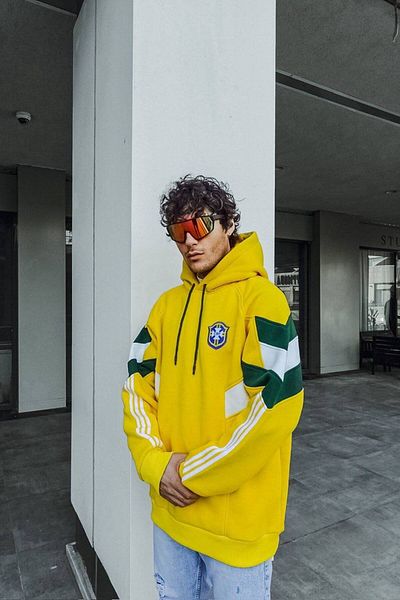 İLKCET MODA Φούτερ με κουκούλα Brazilian Oversize Unisex