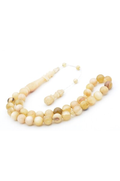 Murty99 Systemed İmamesi Ringed Globe Cut Large Size Ram Horn Rosary