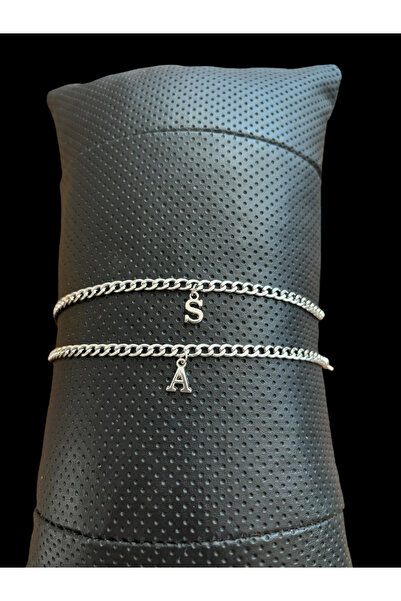 derokas Stainless Steel Double Elegant Stylish Bracelet Special for Lovers an...