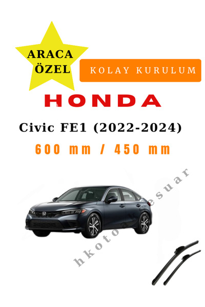Mfk Honda Civic Fe1 (2022-2024) Araca Özel Silecek