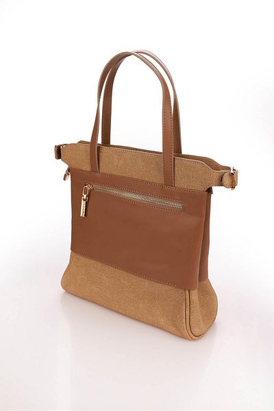 Aron Atelier حقيبة كتف نسائية براندي مينك