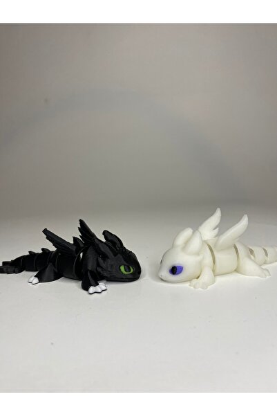 3Design شخصية صغيرة بدون أسنان وغضب الليل، لعبة تدريب التنين اللطيفة