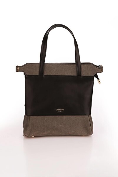 Aron Atelier Brandy Siyah Kadın Omuz Çantası