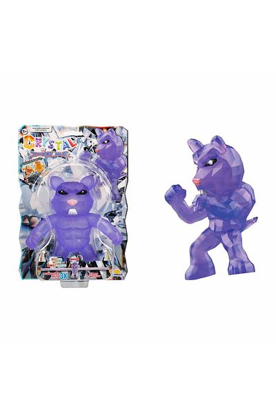 TOYFEST كريستال مطاطي مرن أرجواني مقاس 14 سم - مجسم ناعم قطعة واحدة
