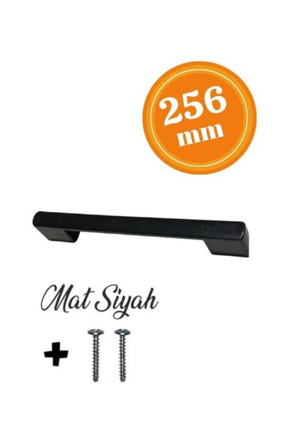 spotkulp Kale Kulp Alüminyum 256mm Mat Siyah (dolap Çekmece Mobilya Mutfak)