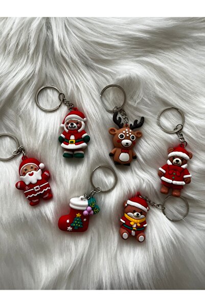 womistore Yılbaşı Temalı Anahtarlık (Rastgele 1 Model Gönderilir)