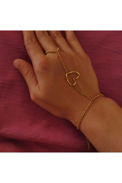 derokas 316L Stainless Steel Heart Detailed Şahmeran